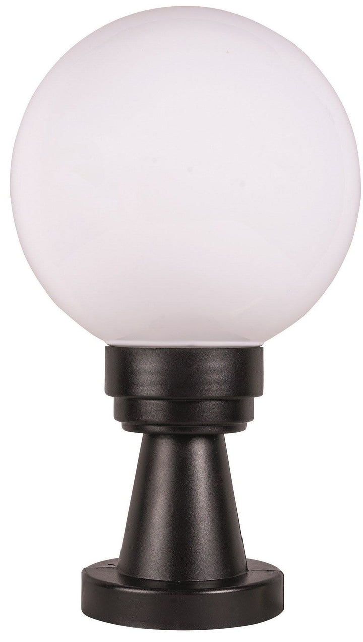 Stalp iluminat exterior, IP 44, negru si alb