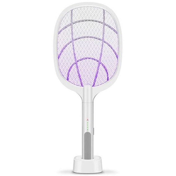 Paleta electrica reancarcabila pentru tantari si insecte cu suport inclus