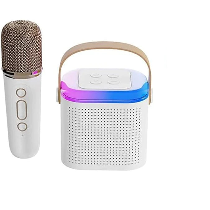Boxa cu Bluetooth led cu microfon karaoke, 6W, sunet stereo 3D