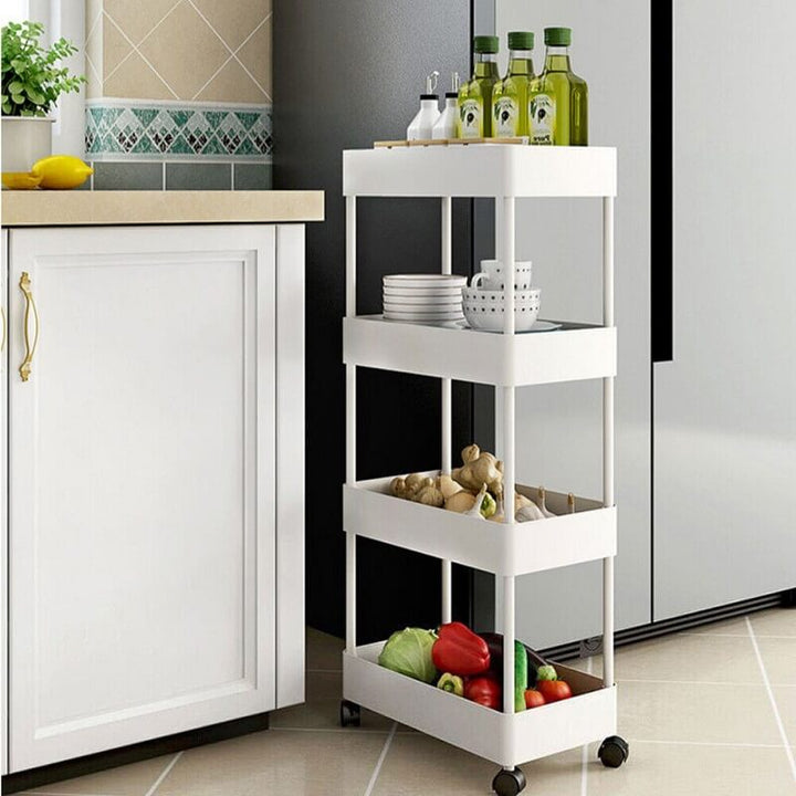 Organizator Portabil cu 4 rafturi si roti