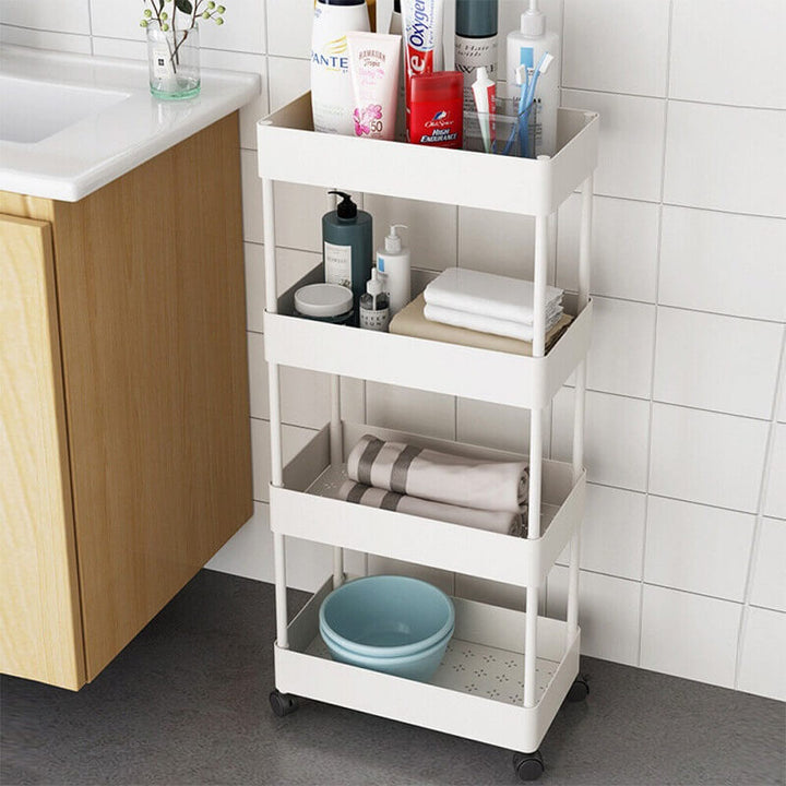 Organizator Portabil cu 4 rafturi si roti
