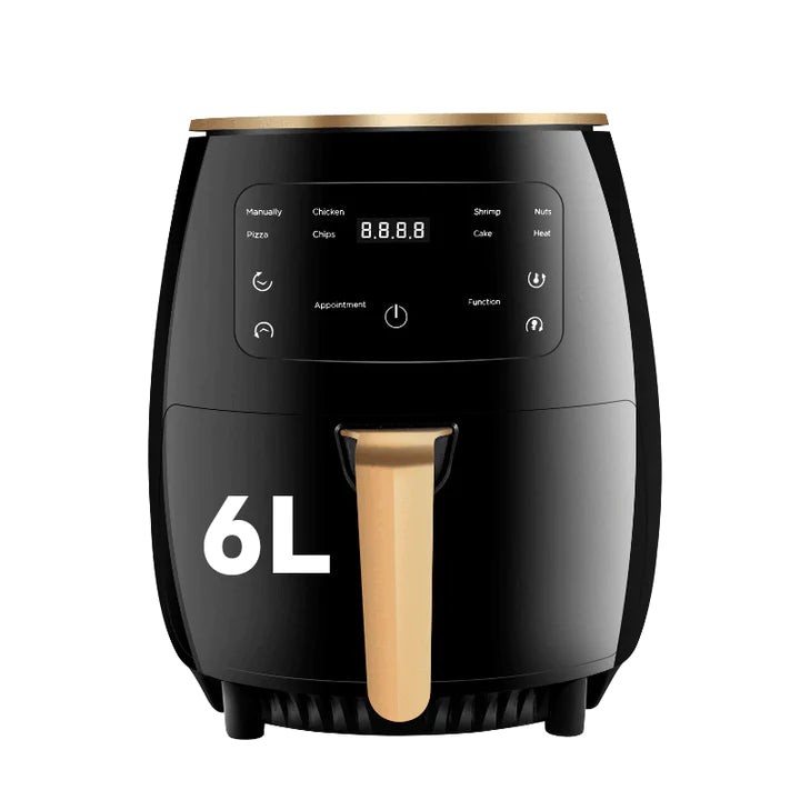 Friteuza Fara Ulei 6 Litri Air Fryer, Display Digital, Functie de Coacere