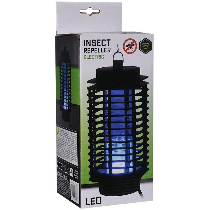 Set 2 x Lampa pentru insecte, Vilde, LED, 550v, Plastic, 10 x 22 cm, Negru