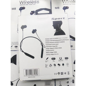 Casti Wireless Bluetooth M8 cu suport pentru gat