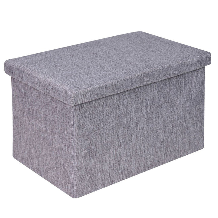 Taburet cu spatiu de depozitare, 45x30x30 cm, Gri