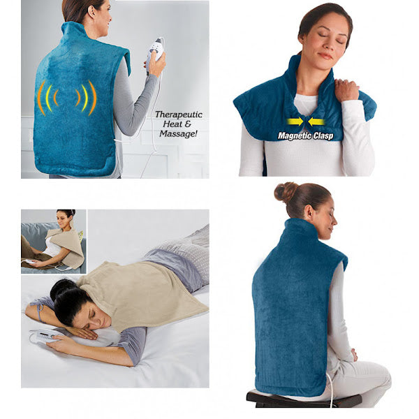 Pelerina de masaj Relief Wrap, 4 programe, telecomanda