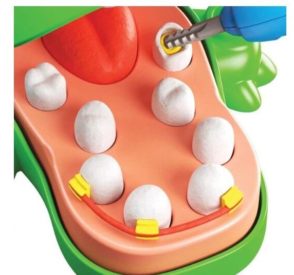 Joc creativ cu plastilina, Dino la dentist, accesorii incluse, +3 ani