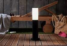 Stalp iluminat exterior, baliza LED H 44 cm, IP 44, negru
