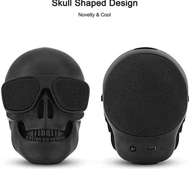 Cap de craniu difuzor bluetooth fara fir, card U disc mana subwoofer difuzor