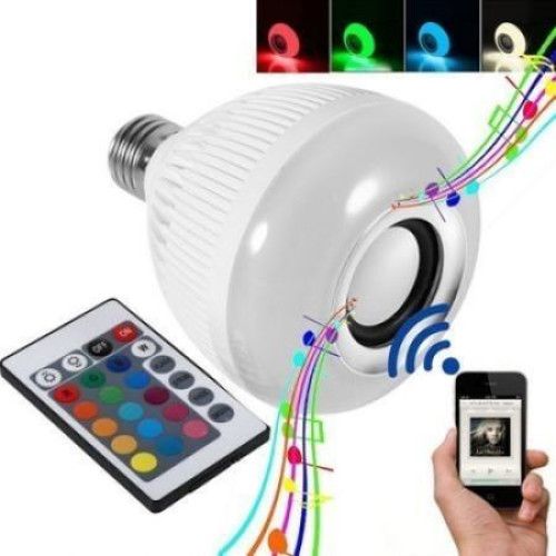 Bec led cu difuzor, Bluetooth si telecomanda
