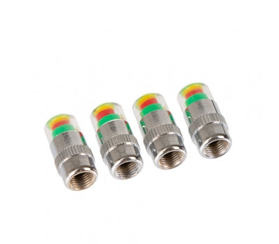 Set capacele valve cu indicator presiune, 2.0 Bari, 4buc