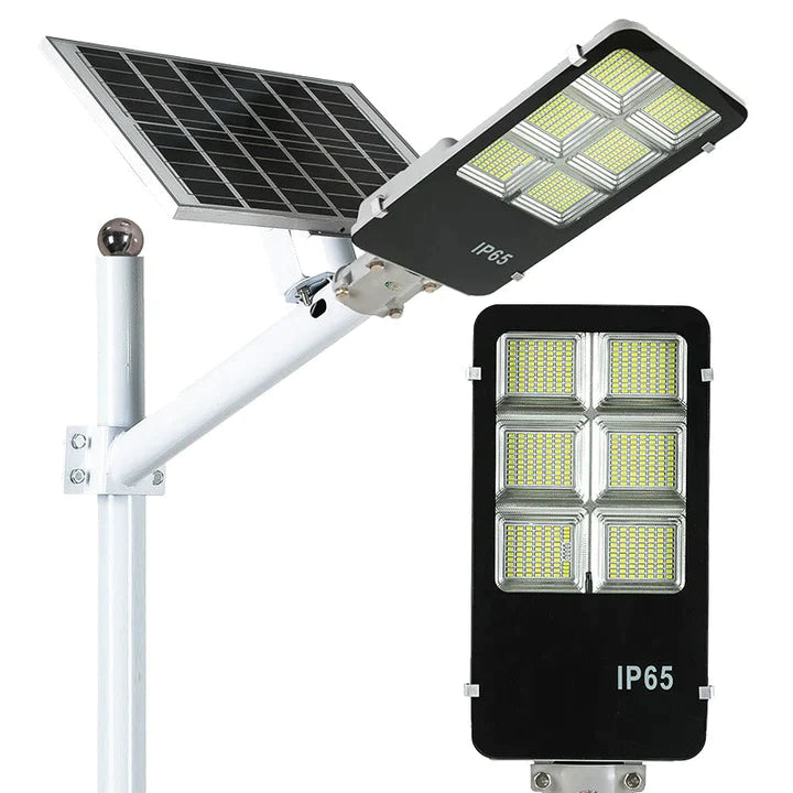Lampa Incarcare Solara Jortan 400W, Telecomanda, Suport Metalic, Senzor de Miscare