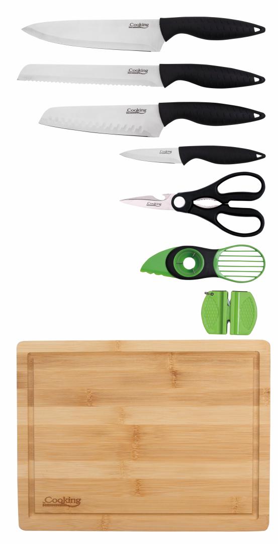 SET CUTITE DE BUCATARIE 8 PIESE, QUEEN, COOKING BY HEINNER