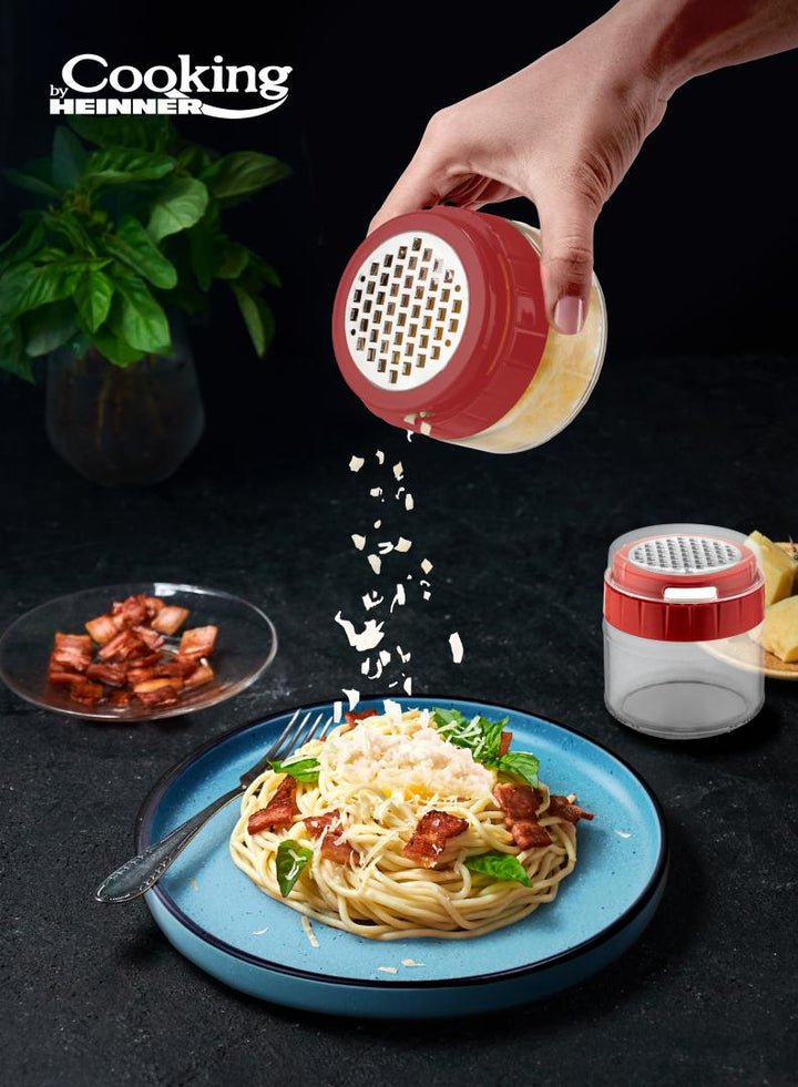 SET 2 X RAZATOARE CU RECIPIENT DIN STICLA,300 ML, COOKING BY HEINNER