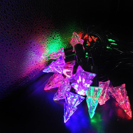 Promotie! - Instalatie solara 50 Led braduti, multicolor