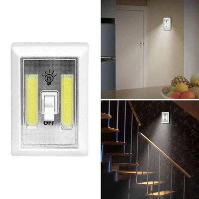 Set 3 x Intrerupator fara fir cu LED, 3 modalitati de montare